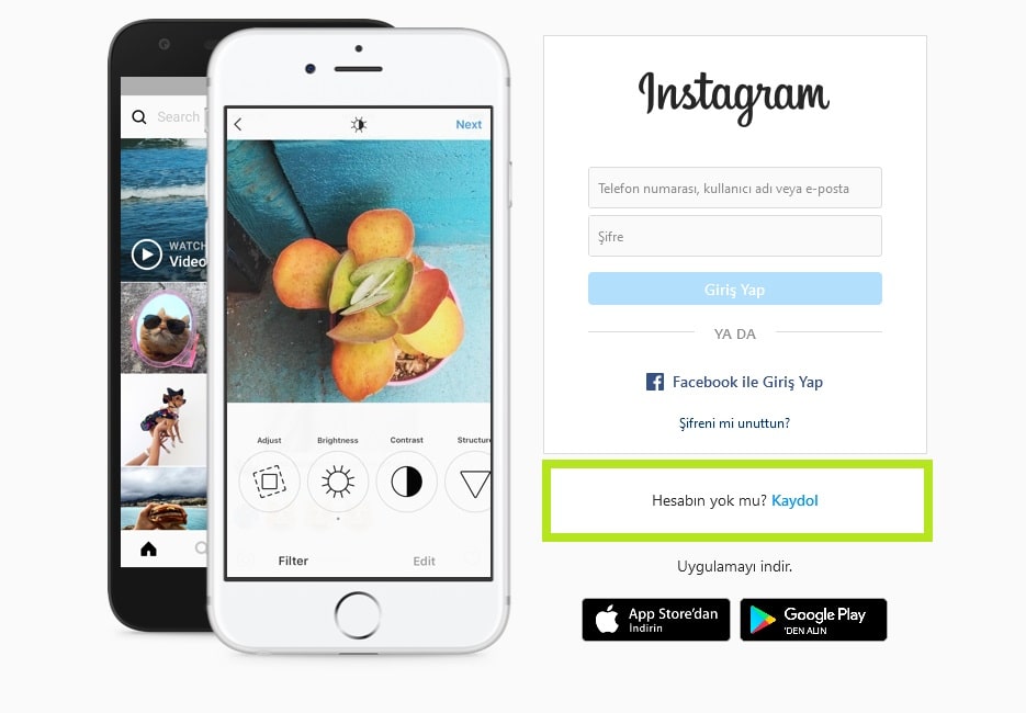 Instagram Hesap Açma