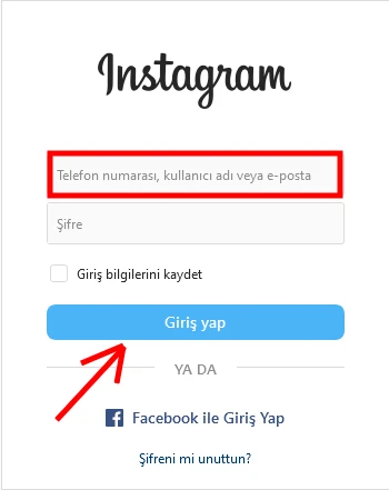 Instagram Giriş Yap Google