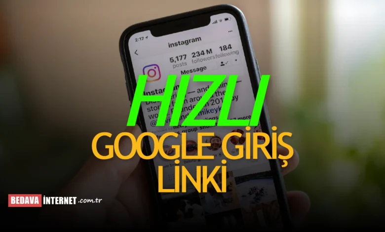 İnstagram Giriş Yap Google