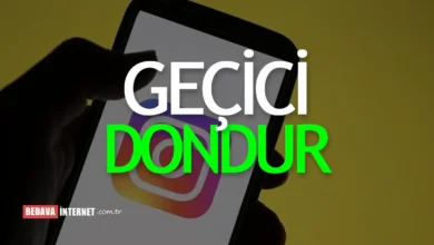 İnstagram Hesap Dondurma Linki