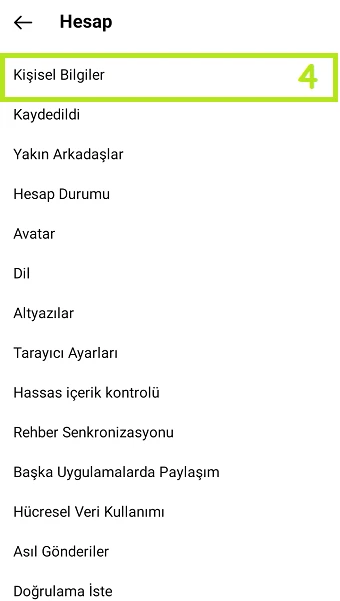 Instagram Doğum Gününü Ekle