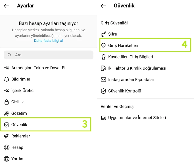Instagram Giriş Hareketleri
