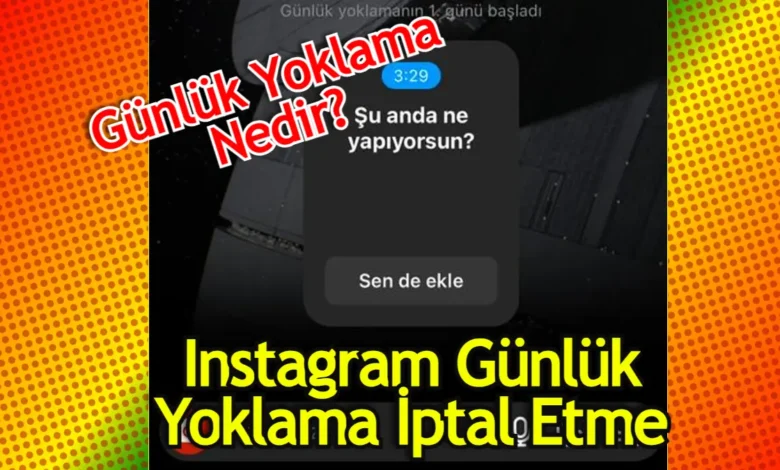 Instagram yoklama nasıl silinir