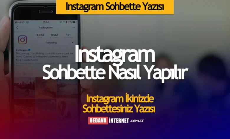 Instagram sohbette yazısı