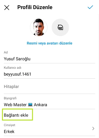 Instagram WhatsApp Butonu