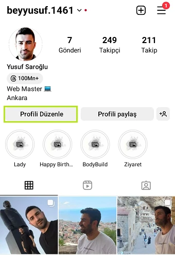 Instagram WhatsApp Butonu